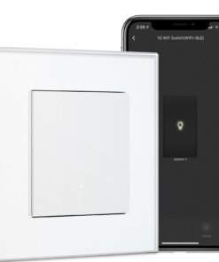 Smart Lichtschalter Unterputz + WiFi Schalter 1-Fach 1-Weg für Smart Home - Kompatibel mit Alexa & Google Home - Weiß (8
