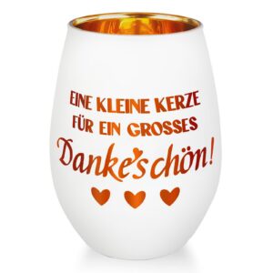 Dankeschön Geschenke für Frauen - Lehrerin, Tagesmutter & Mama | Belillpipi Windlicht mit Gravur - Perfektes Lehrerin-A