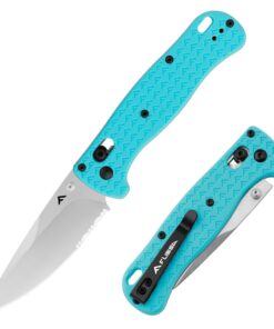 FLISSA Taschenmesser Klappmesser, Scharfes Outdoor Messer mit AUS-8 Edelstahl für Outdoor-Jagd-Camping, Blau