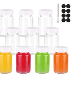Ingwer Shot Flaschen 10 Stück 60ml Mit Etiketten Und DeckelFür Befüllung US-Consumers