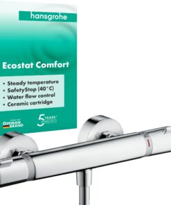 Hansgrohe Ecostat Comfort Duschthermostat - Sicherheitssperre bei 40° C & Chrom_finish_for_dusche