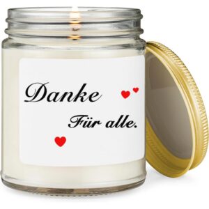 Dunkelnachtkerze Geschenk für Freund·in, Familie, Mitarbeiter·innen, Dankeschön Geschenke