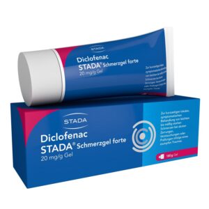 STADA Diclofenac Schmerzgel forte 20 mg/g 180 g, für leichte bis mäßig strenge Schmerzen von Zerrungen, Verstauchungen o