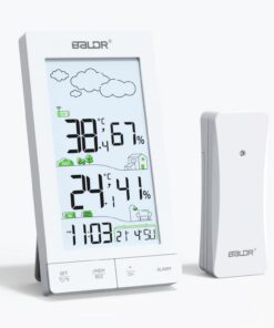 Wetterstation Funk mit Außensensor und Wettervorhersage für Innen/Außen