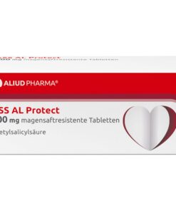 ASS AL Protect 100 mg Magensärfresistente Tabletten zur Thrombozytenaggregationshemmung für Herz-Kreislauf-Health-Immun-
