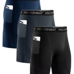 Niksa Kompressionsshorts Herren Sport Unterwäsche Schnelltrocknend Atmungsaktiv Handytauche Herren 1 oder 3 Pack Shorts