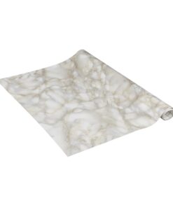 Venilia Marmoroptik Weiß Klebefolie 90cm x 2,1m | selbstklebend | EU-Manufaktur | ohne Phthalate | Deco-Folie für Möbel