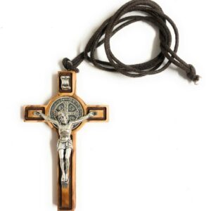IL SOLE Kreuz aus Olivenholz, 7L x 4B cm, Wohnzimmer, Heimbüro, Traditionell, Holzqualität, Modisches Design