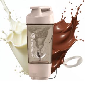 Shaker Proteinshake Edelstahl Elektrisch - BPA-Frei, Manuelle Mischtechnologie,Ideal für Outdoor & Fitnessstudio