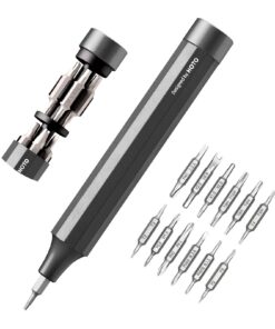 HOTO Feinmechaniker Schraubendreher Set für Handy und Laptop, 24 in 1 Magnetisch Präzisions Bits, Grau HOTO Feinmechan