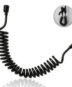 5 Meter Teleskopischer Duschschlauch für Flexible Badezimmeraden und Handbrausen | Brauseschlauch Feder Spiralschlauch