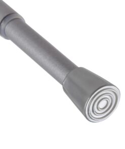 Verstellbare Duschvorhangstange 80-125 cm Silber Ø10/13 mm ohne Bohren - Klemm-Spannstange für Dusche