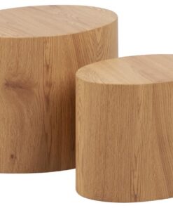 AC Design Furniture Rico Platzsparender Couchtisch 2er-Set – perfekt fürs Wohnzimmer, Platzsparend und bequem, 8 Liter,