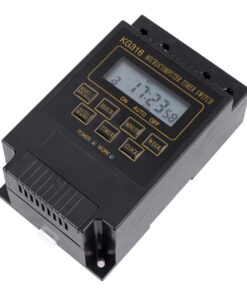 TEHAUX Zeitschalter Mikrocomputer-timer - Schwarz mit Klarer Displayanzeige für Haus håchstpräzise Steuerung und Überwa