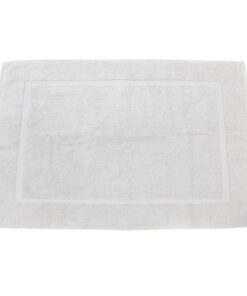 Pure Line 900g/m² Badematte 100% Frottier Baumwolle Weiß für das Bad | Pure Line 60x90 cm 900g/m² Badematte mit Bordüre