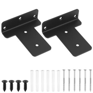 **Unsichtbare Regalhalterungen für Metallwände, 100mm, 2 Stück, Schwerlastwinkel, Schwimmende Wandregal Halterung** | *