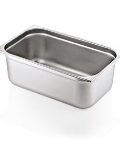 Rostfreier GN 1/1 Behälter 200 mm | Stapelbar für Gastronomie & Catering | Robustes Behälter-Zubehör aus 0,7 mm Edelstah