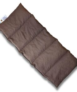 Franzis Nähstube 100% Baumwoll Dinkelkissen 50x20cm für Wärmekissen I Nackenwärmekissen I Körnerkissen Dinkel 50x20 Brau