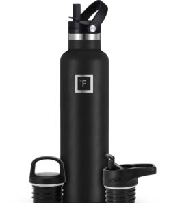 Edelstahl Trinkflasche Doppelwandig Isoliert - Auslaufsicher fur Sport und Outdoor - Thermosflasche 475ml - Fitness und