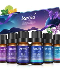 Janolia Pure Essential Oils Duftöl Set für Diffuser und Luftbefeuchter