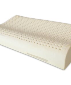 Marcapiuma - Naturlatex Kopfkissen Modell Doppelwelle -Ultra atmungsaktiv, antibiotischer Komfort - 100% Made in Italy M