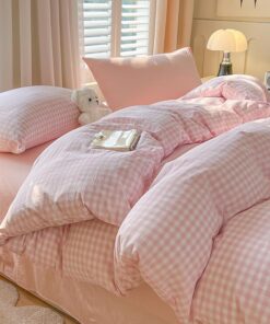 Covebett Bettwäsche 155x220 Modern Linen Rose Weiss Mix OEKO-TEX Standard 100 Covebett Bettwäsche 155x220 Weiß Rose Ge