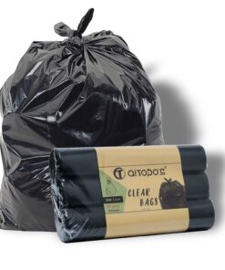 Aitodos® 30 Stück Haushaltsmüllsäcke 100 l, Polyethylen-Material, Großes Fassungsvermögen für Haus und Garten,wertvolle