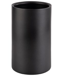 APS 36127 Doppelwandiger Weinkühler Schwarz – Isolierter Flaschenkühler für Weinfans bei Partys – Ø 12 cm x H 20 cm, max