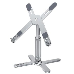 ElfAnt Laptop-Ständer, 360 Grad drehbar, verstellbar, tragbar, für 10-17 Zoll Laptop und Tablet, perfekter Arbeitsanguss