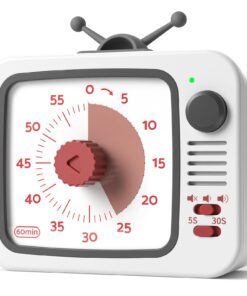 LIORQUE Visueller Timer Kinder mit Pausenfunktion 60 Minuten für Schule und Kinderzimmer