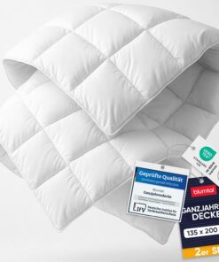 Blumtal Ganzjahresdecke 135x200 cm 2er Set - Oeko-TEX zertifiziert - Alljahresbedeckung für Ihr Bett 135x200 cm