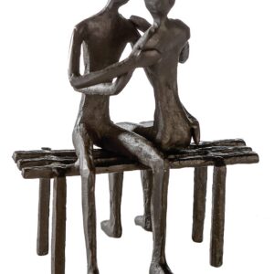 Casablanca Design-Skulptur Lieblingsplatz aus Eisen brüniert - H 13 cm