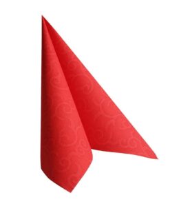 Papstar Royal Collection 50 rote Falzservietten 40x40 cm für Casali #84879