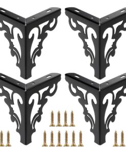 SUMTree 15cm Schwarz Möbelfüße 4 Stück, Einfache Montage für Schränke, Tische und Stühle