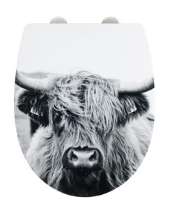 Wenko WC-Sitz Yak mit Hochglanz-Oberfläche - Hochwertig und umweltfreundlich, für moderne Badezimmerequipment, geeignet