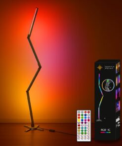 Northpoint RGB LED Stehlampe für Wohnzimmer & Schlafzimmer -axies Design Digitale LEDs Stehleuchte 178 cm hoch mit Musik