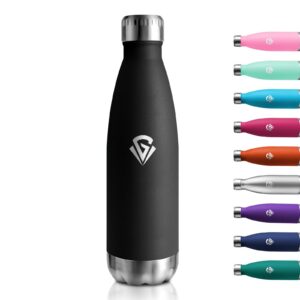 Isolierflasche 500ml BPA-Frei Edelstahl Trinkflasche Auslaufsicher Sprudel Fitness Camping