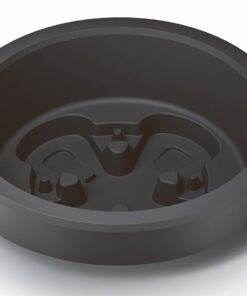 Spetebo XXL Pflanzschale rund anthrazit - Ø 58 cm - Topf für Blumen und Pflanzen im Garten