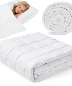 Gewichtsdecke 9kg 135x200cm - Anti Stress Therapiedecke für tiefen Schlaf | Gewichtsdecke 9kg 135x200cm - Entspannung u