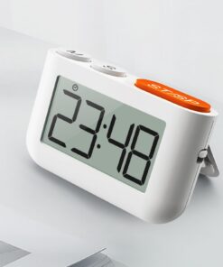 Digitaler Küchentimer Magnetisch für Kinder mit Großem LCD-Display Digitaler Küchentimer Magnetisch mit Uhr und Stoppuhr