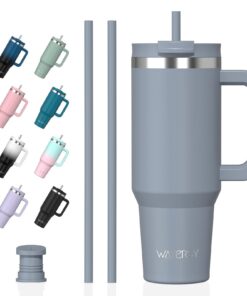 WATERSY 1,2L Kühlt 12 Stunden Vakuum-Isoliert Blau Trinkflasche Mit BPA Freier Schraubdeckel