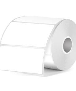 Weiß Thermo-Etiketten Kompatibel mit M110 M220 T50M Etikettendrucker für Büro BufferedWriter: Weiß thermische Etiketten