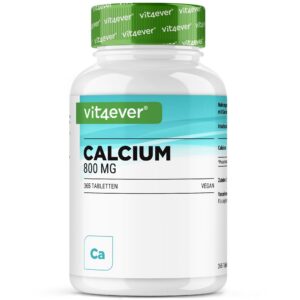 Kalusium - 365 Tabletten - 800 mg Kalzium aus Calciumcarbonat pro Tagesportion - Für Erwachsene - Altersunabhängig, für