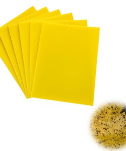 Gelbsticker Gelbtafeln 60 Stück Zimmerpflanzen,trauermücken bekämpfen, Fruchtfliegenfalle