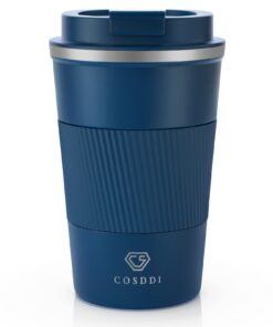CS COSDDI Thermobecher - Isolierbecher, Vakuum auslaufsicher, idealer Reisepartner 13oz/380ml