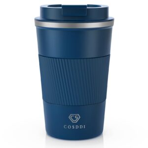 CS COSDDI Thermobecher - Isolierbecher, Vakuum auslaufsicher, idealer Reisepartner 13oz/380ml
