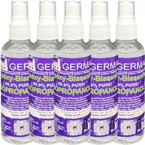 Isopropanol 99,9% 5x100ml Reinigungsmittel für Laboren und Zimmertemperaturen