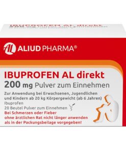 ALIUD PHARMA Ibuprofen Schmerzmittel direkt zum Einnehmen, 200 mg Pulver, 20 Beutel: Kopfschmerzen, Regelschmerzen, Fieb