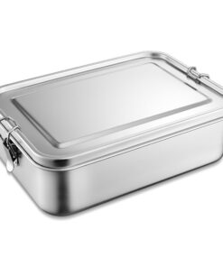 Joyfair Edelstahl Bento Box mit 3 Fächern Auslaufsicher - 2400ml Lunch Box für Erwachsene & Kinder