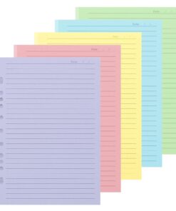 Skycase A5 nachfüllbares Füllpapier 100 g/m² 100 Blatt Tagesnotizbuch für Tagebuch und Planer 3-Ring/6-Ring/7-Ring